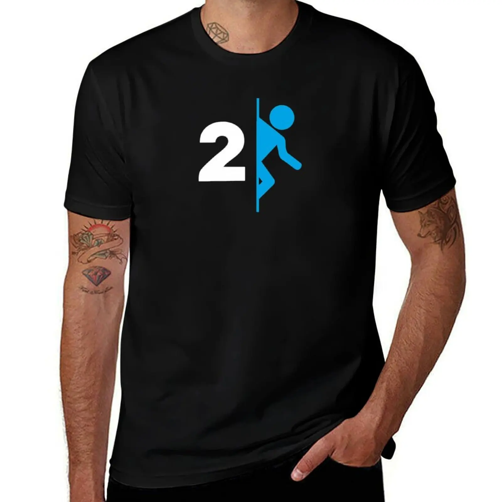 Portal T-Shirt Large Size Loose Casual Tee T-Shirt