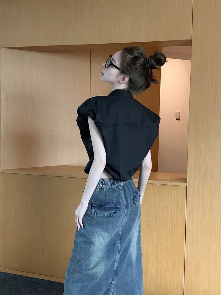 Jmprs-女性用ジッパーTシャツ,女性用カジュアルオフィスブラウス,女性用韓国ホワイトトップ