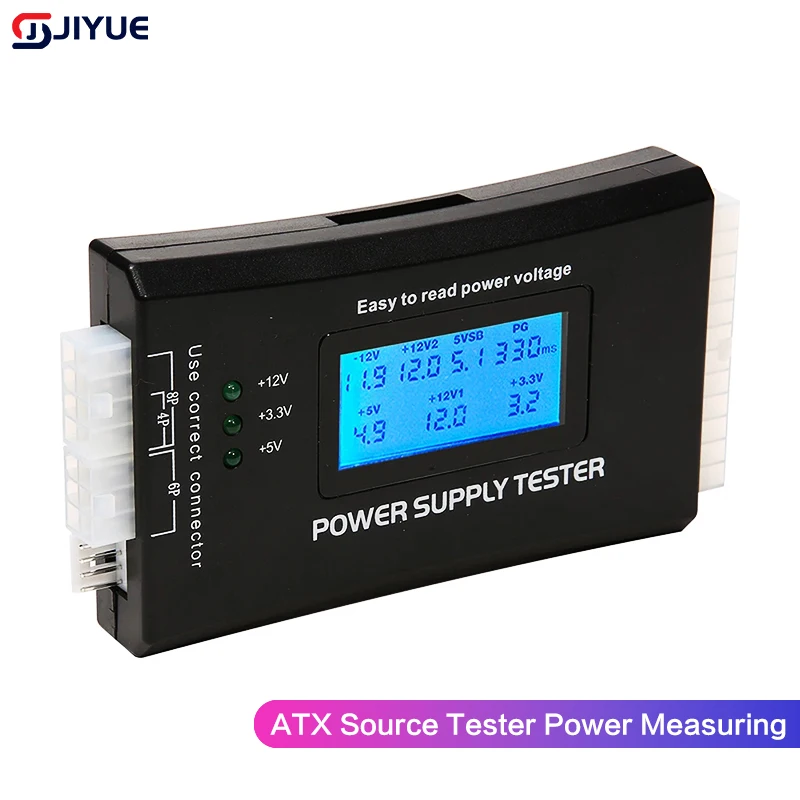 Digital LCD Display PC Computer 20/24 Pin LCD Power Supply Tester Check Atx Source Tester Power Measuring Diagnostic Tester Tool