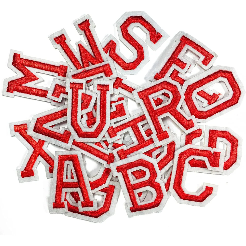 

Patches for Jackets Letters Embroidered Embroidery Pvc Iron Appliques Clothing