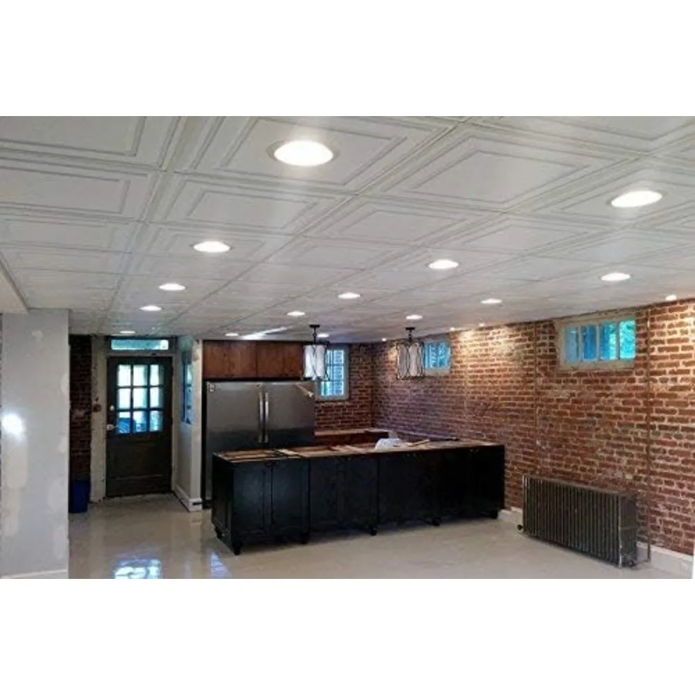 12 шт. Ультратонкая потолочная плитка Stratford с подсветкой, 2x4, для использования в 1 потолочной решетке с Т-образным стержнем — плитка на потолке