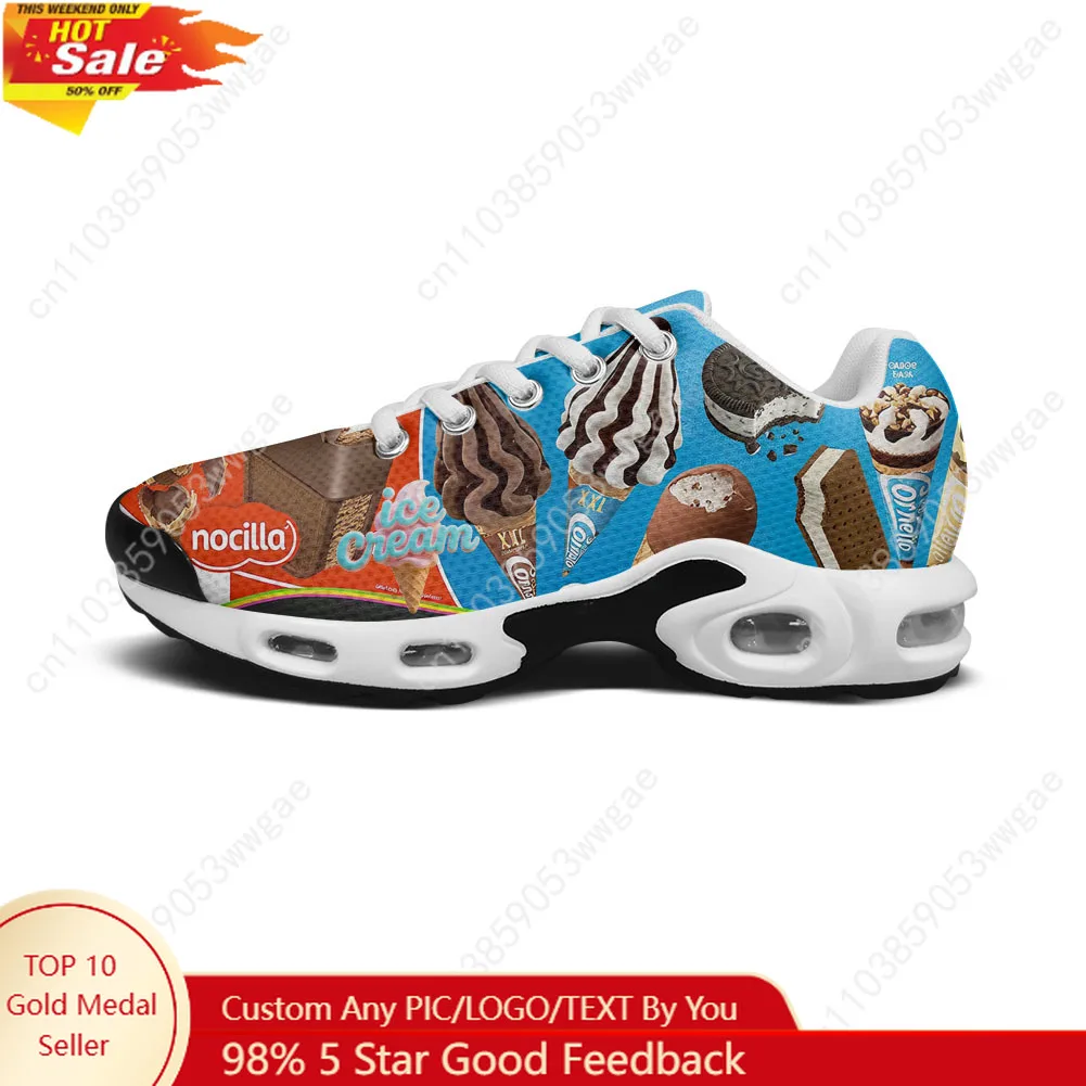 

Ice Cream Lightweight Sport Shoes Air Cushion Sneakers Men Women Teenager High Quality Fashion Custom Made Leisure Mesh Sneakers