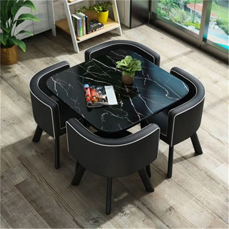 High quality Modern Design Style Round Table And Chairs Restaurant Furniture Set Cafe Fast Food   Chair For Coffee Shop