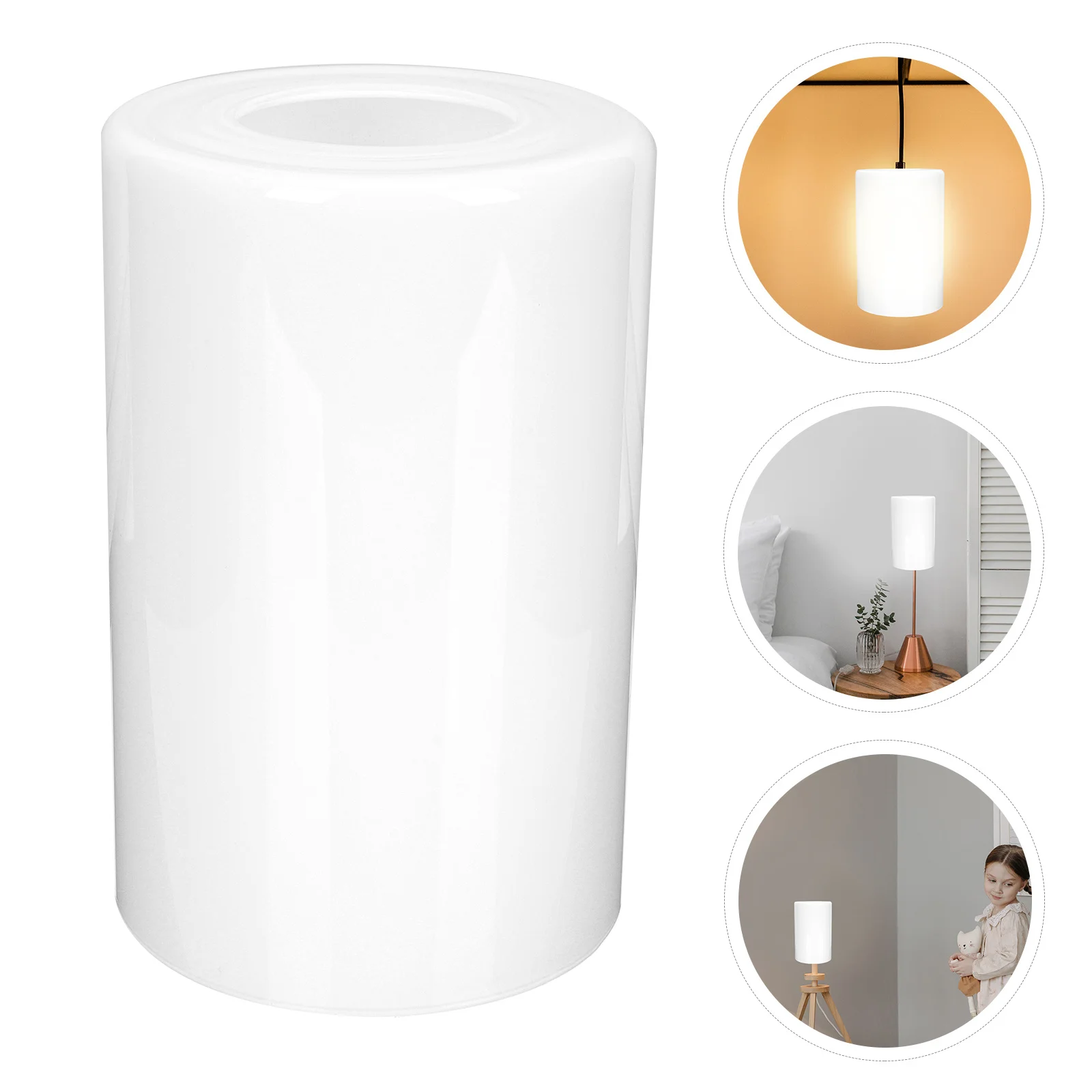 

Glass Lamp Shade Transparent Durable Glass Craft Lampshade Soft Light Cover Practical Home Lamp Protective Cover Accessory