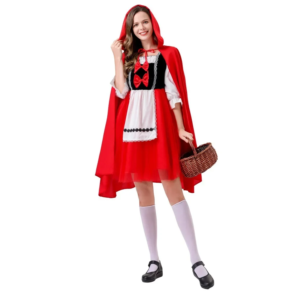 Disfraz de princesa con Caperucita roja para Halloween, traje Sexy de Anime, cuentos de hadas, juego de fiesta, uniforme