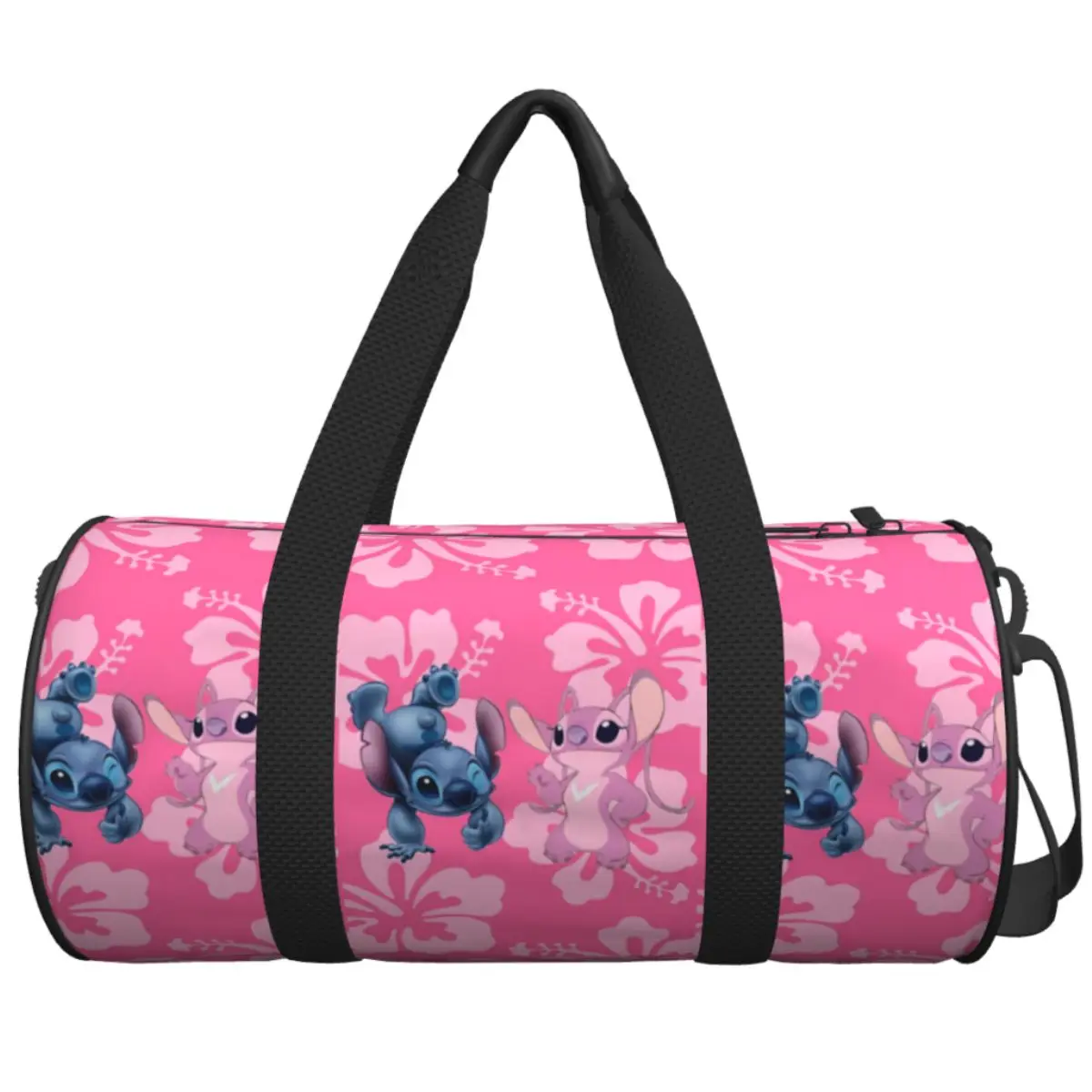 

Kawaii Дорожная сумка с принтом Лило и Стич, большие спортивные сумки, оксфордская мужская дизайнерская спортивная сумка, повседневная забавная сумка для фитнеса