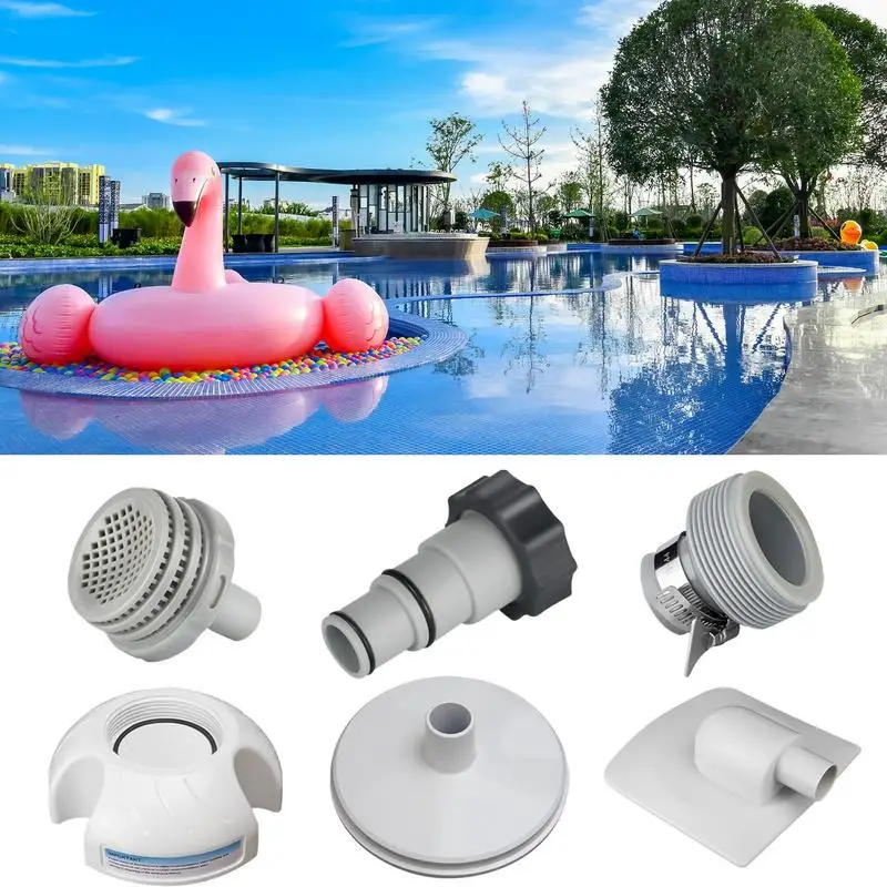 

Swimming Pool Filter Connectors Strong Sealing Strainer Grid Replace Parts Efficient Above Ground Pool Cleaning Accessories