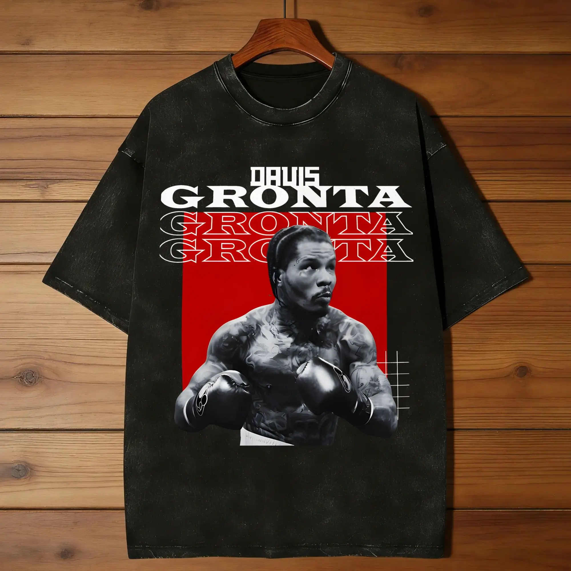 Awesome Gervonta Davis T-Shirt Men Round Neck Pure Cotton Washed T Shirts  Short Sleeve Tee Shirt Summer Clothing