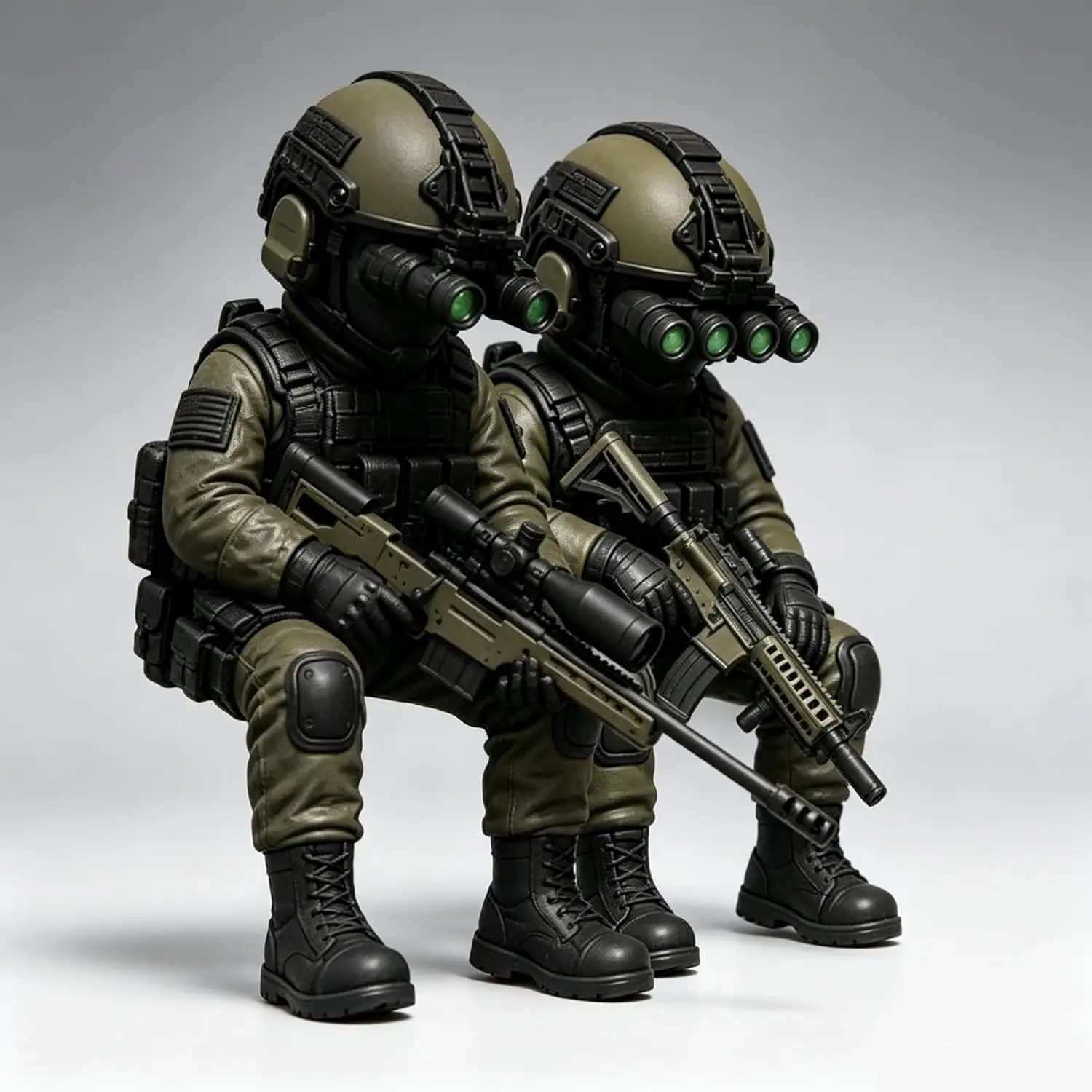 Figurine tactique de sniper de 8 cm, statue de soldat des forces spéciales hyper-réaliste, décoration de bureau, objet de collection pour les joueurs et les anciens combattants