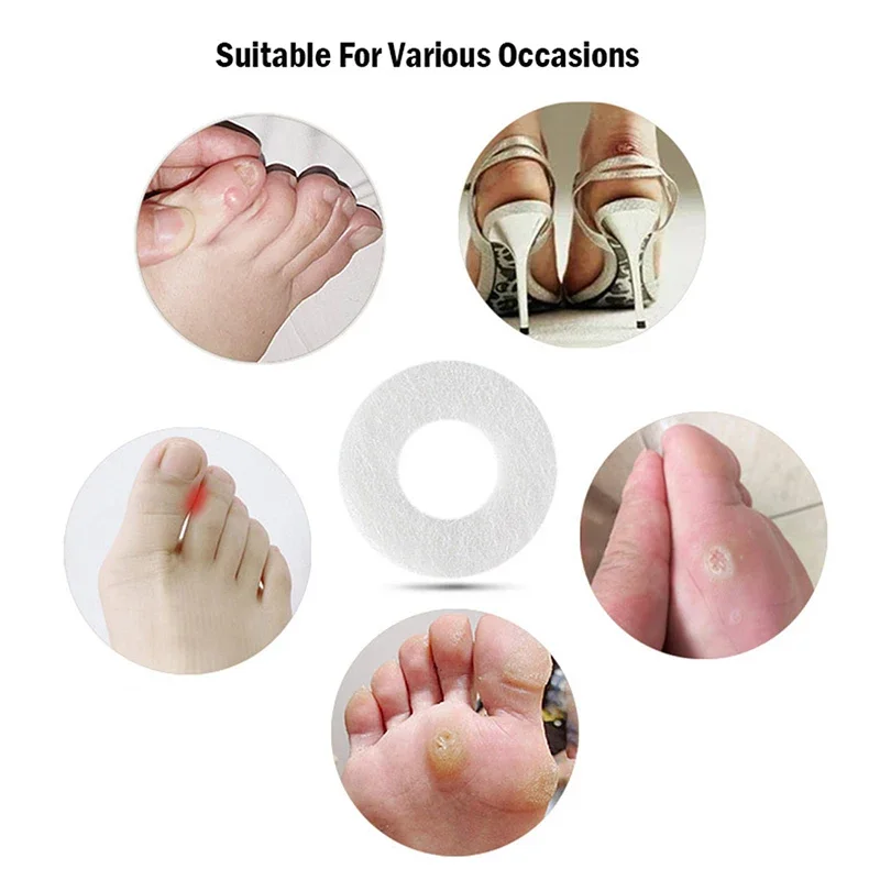 4/6/12/15PCS/Sheet Callus Cushions Shoes Heel Pad Foam Round Toe Foot Corn Bunion Protectors Pads Eyelet Stickers Foot Care Tool