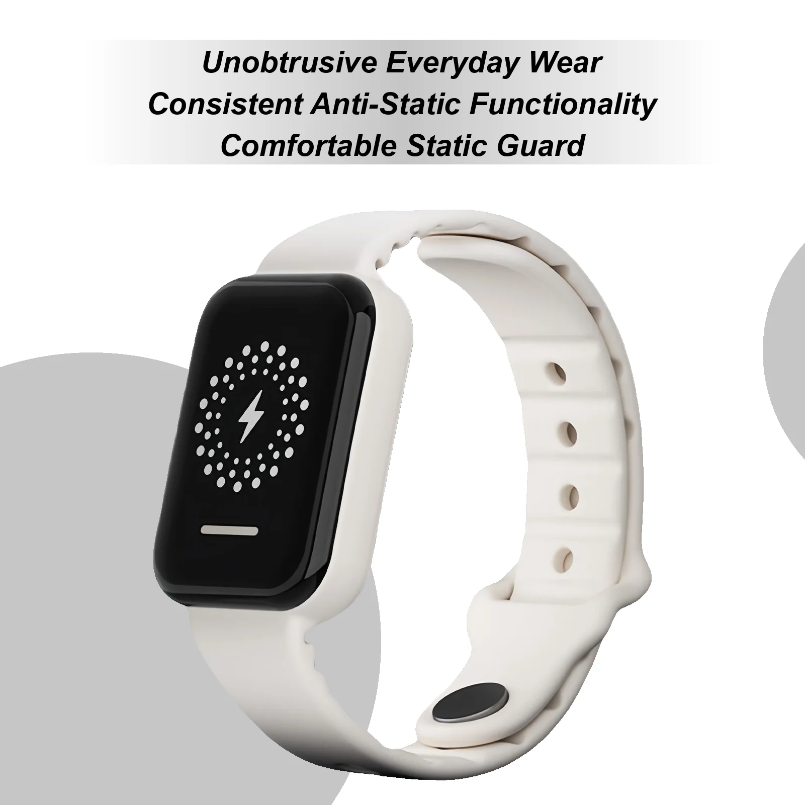 سوار الصدمات المحمول من السيليكون يزيل حزام المعصم الكهربائي الساكن للرجال والنساء والأولاد والبنات والشباب والمراهقين والزوج والابن #1
