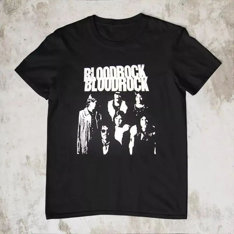 

Хлопковая черная футболка всех размеров Bloodrock с альбомом Bt1187