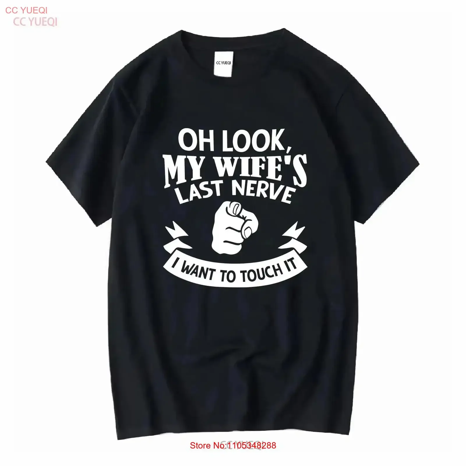 Oh Look My Wife Last Nerve Husband T Shirt Funny s For Men From Gag vintage Washed Soft vintage Washed Stretched