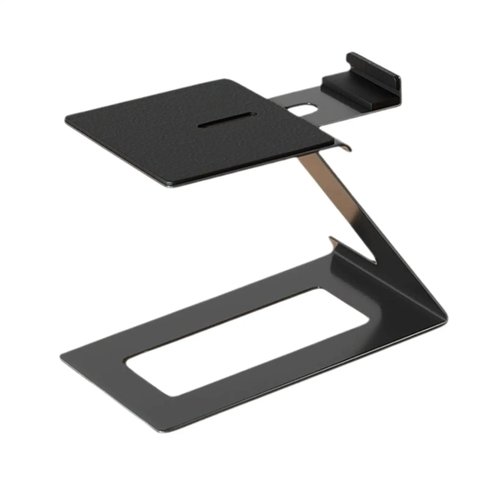 Desktop Speaker Stand 6° Incline Design Metal with Vibration Absorption Pad for Game Room Bookshelf Bedroom Office Living Room