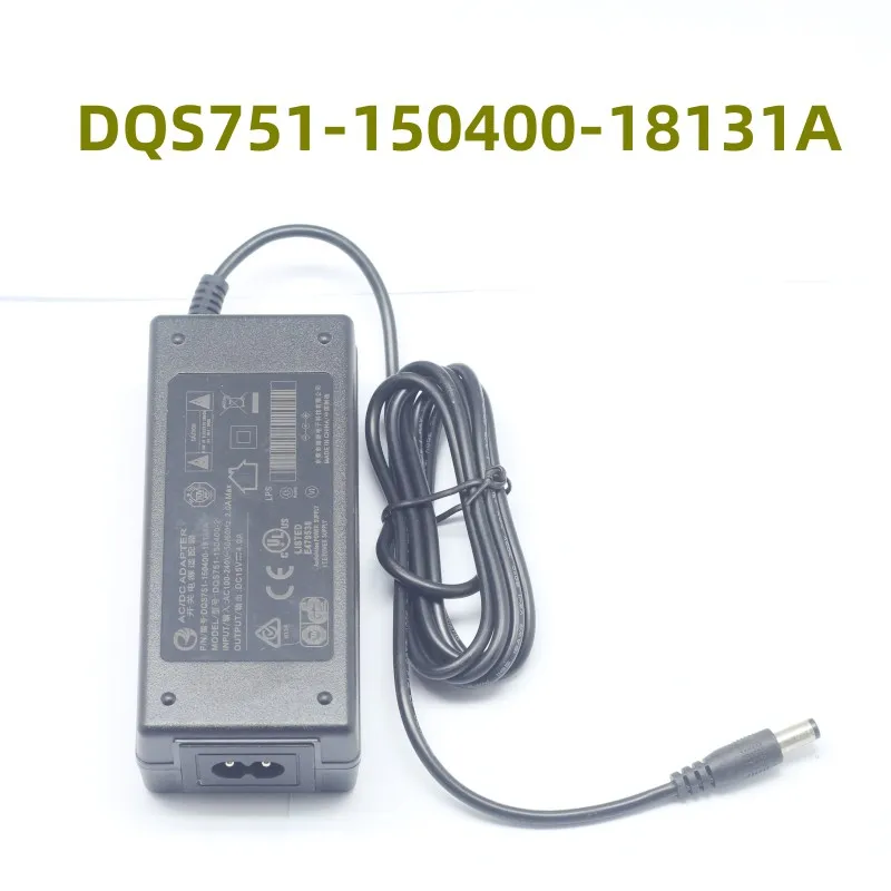 DQS751-150400-18131A DQS751-150400-2 DC15V--4.0A External diameter 5.5mm power adapter For amplifier TV sound charger CD player