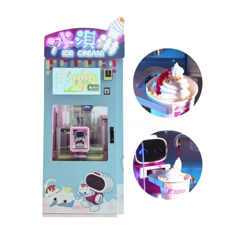 Split‑transport Ice Cream Vending Machine Convenient Hoisting Installation Unmanned Self Service Vending Equipment For Remote