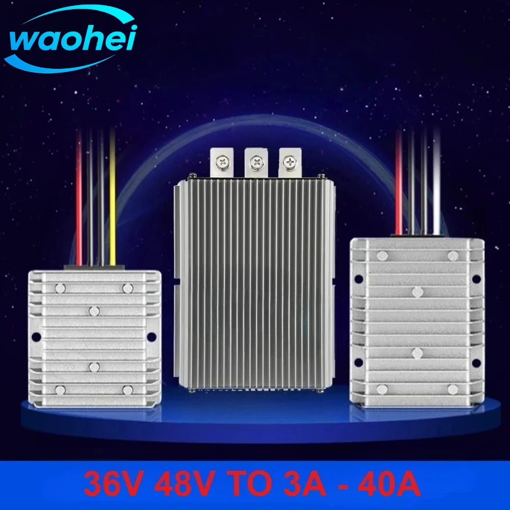 

36V 48V to 24V 3A 5A-40A DC DC Step Down Power Converter 48Volt to 24Volt Voltage Regulator Transformer for Car Truck Voltage