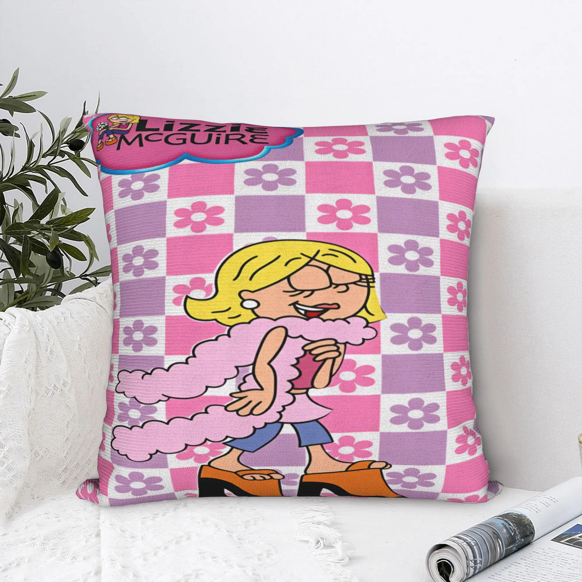 Pillow Case Lizzies Cartoon McGuires Comfy  Pillow Cover For Living Room Bed Chair Morden Pillowcases