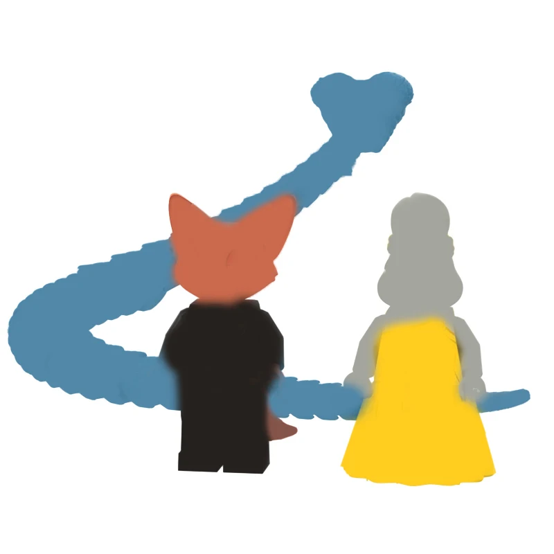 مكعبات بناء على شكل أرنب وثعلب وثعبان، سلسلة أفلام أنمي، لعبة تجميع حيوانات صغيرة الحجم، هدايا للأطفال في العطلات