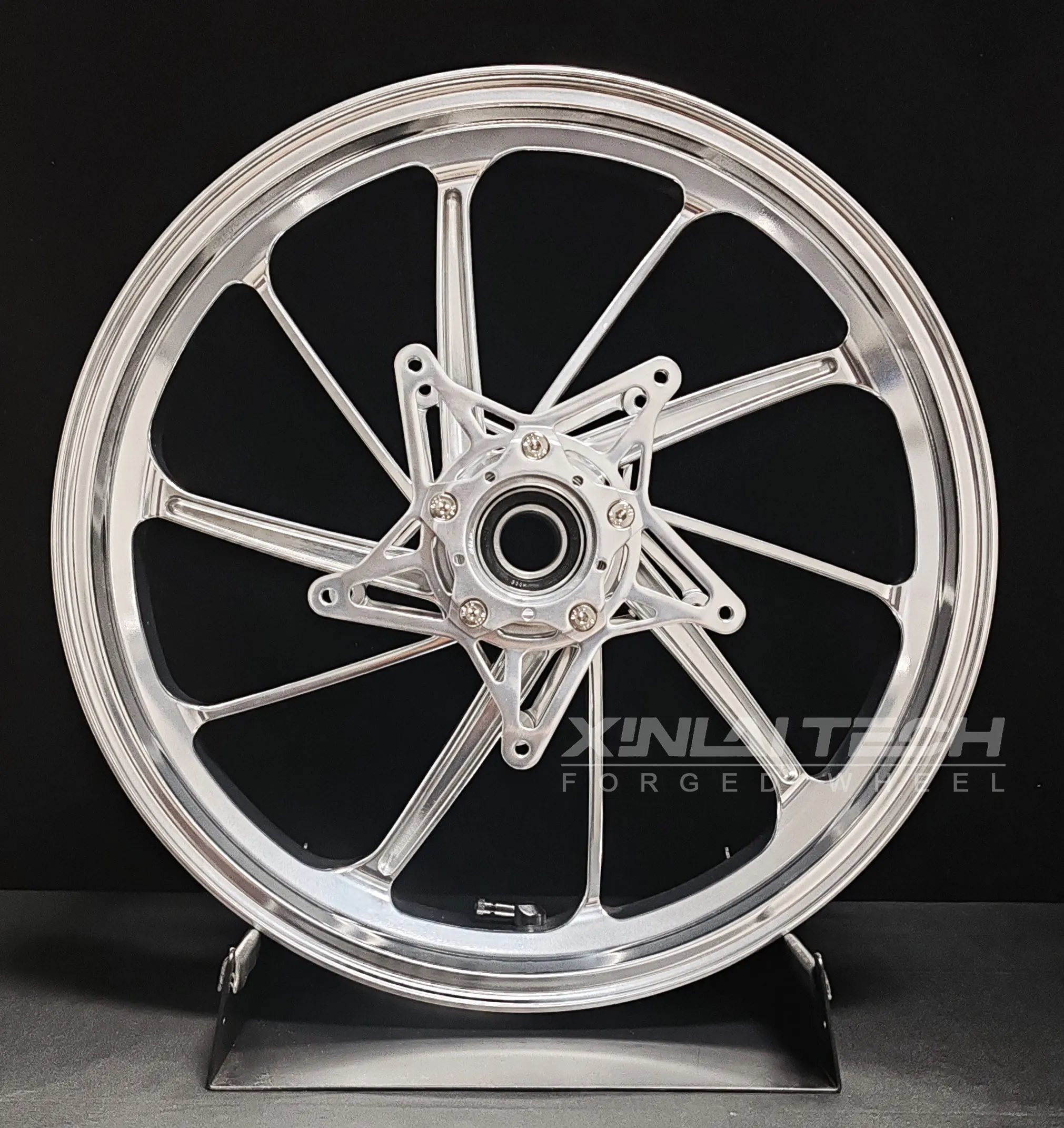 XL Forged Custom Anodized Motorcycle Wheels CNC Billet Alloy Rims for BMW R NineT Retro Racer Front Rear Wheel