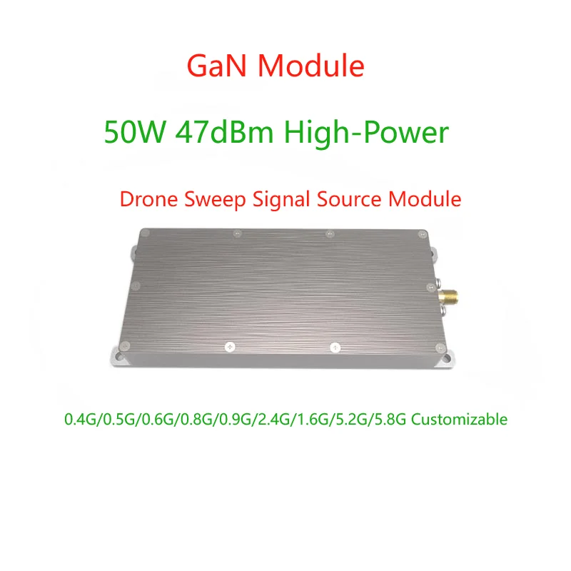 

47dBm GaN 0.4G 0.9G 5.2G 5.8G Sweep Signal Source Module High Power 50W For 433MHz 700-1000MHz,100% New,Customizable