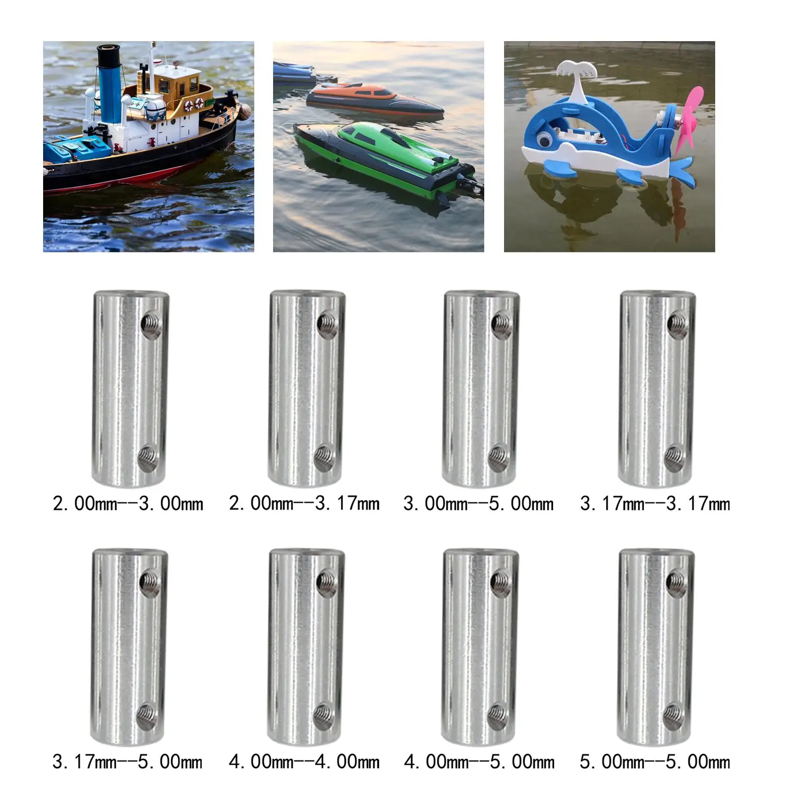 موصل مقرنة اقتران المحرك العالمي المشترك مقرنة العمود اقتران عمود المحرك لترقية قارب RC يستبدل قطع الغيار DIY بها بنفسك #2