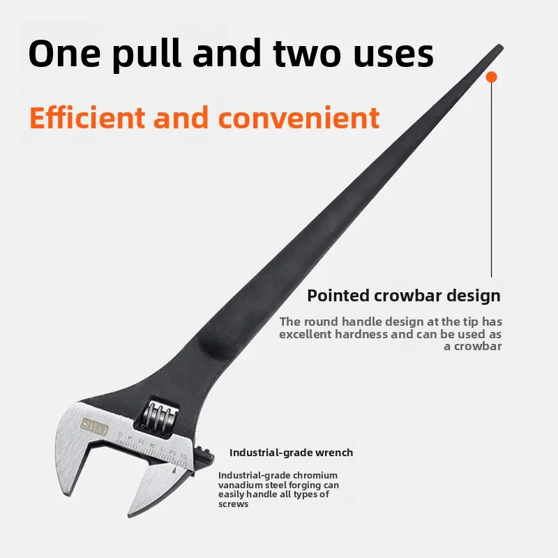 multi-function-hook-type-adjustable-wrench-with-pointed-tail-for-hardware-tools