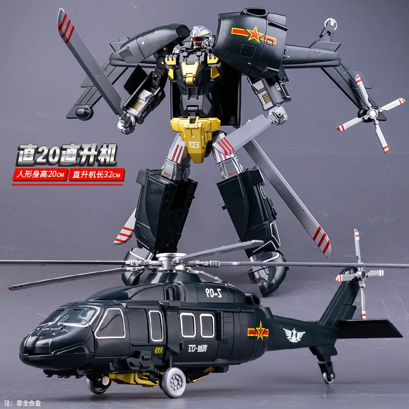 23cm transformação veículos militares robô J-15 99a tanque Z-20 helicóptero 055 figura de ação modelo brinquedos personalizados meninos festival presente