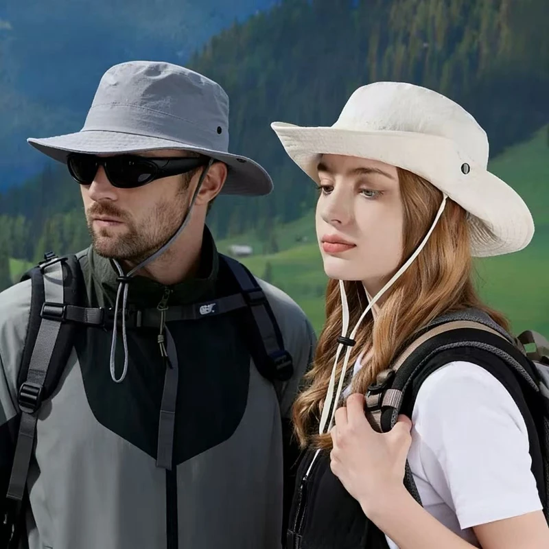 

Quick-drying, Waterproof, Breathable Outdoor Sun Hat For both men and women Foldable, Adjustable-Brim Hiking and Beach Hat