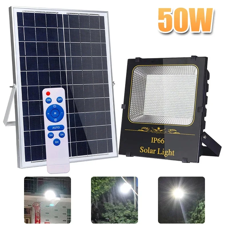 220Led Solar Lights Outdoor Garden LED Refletor Garden Building Sunlight Waterproof Lamp Spotlight Emergency Lighting Wall Light