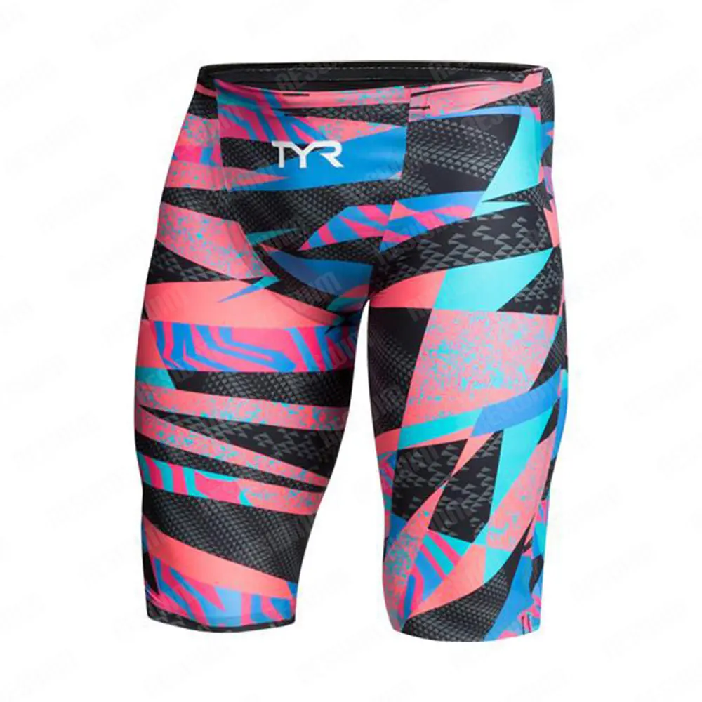 Summer Swimming Trunks Men's Swim Jammer Swimsuit Tights Shorts New Quick Dry Sports Beach Swim Endurance Training Surfing Pants