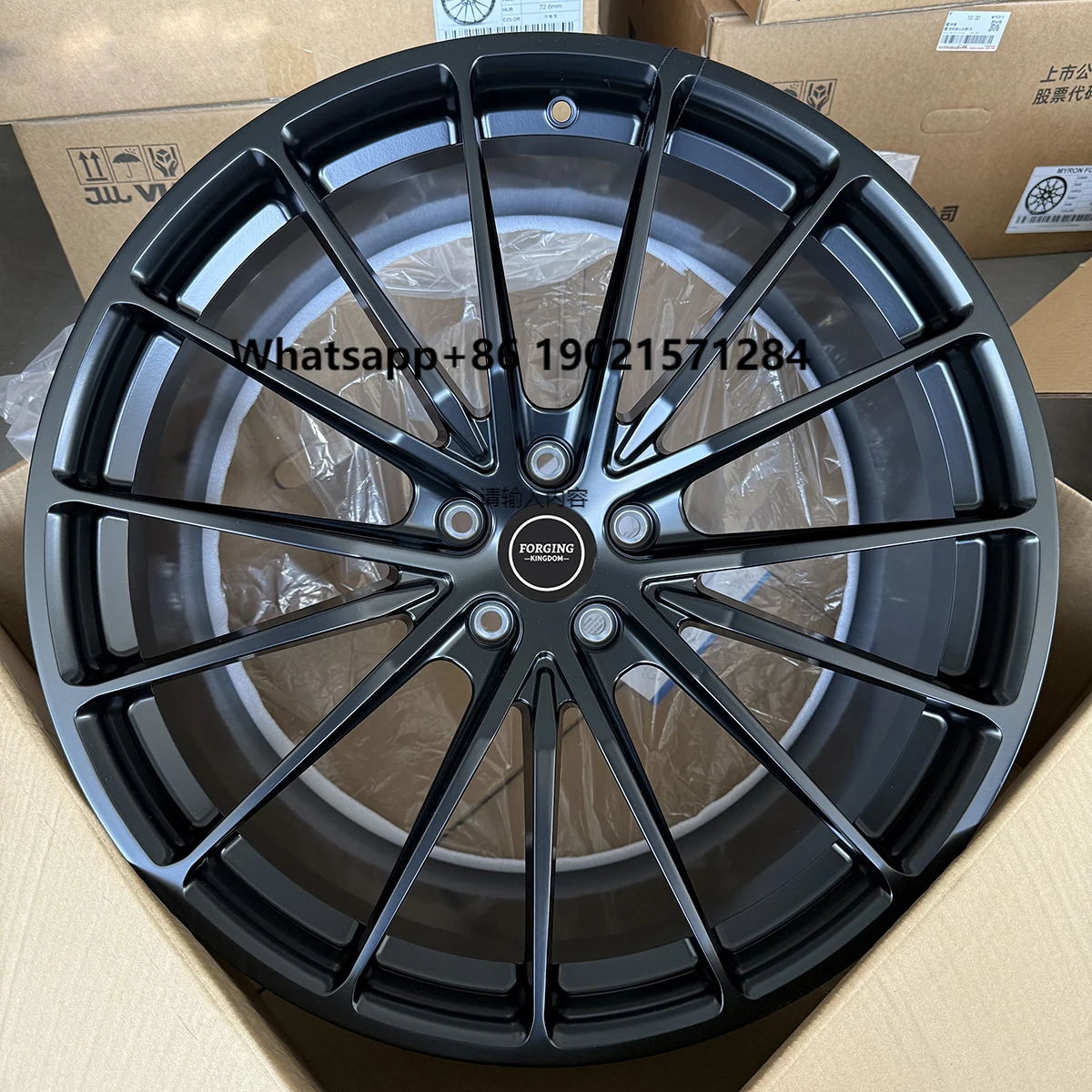 

Custom Automotive Forged Alloy Wheel Hub Matte Black One-Piece New Condition-Wholesale Sales
