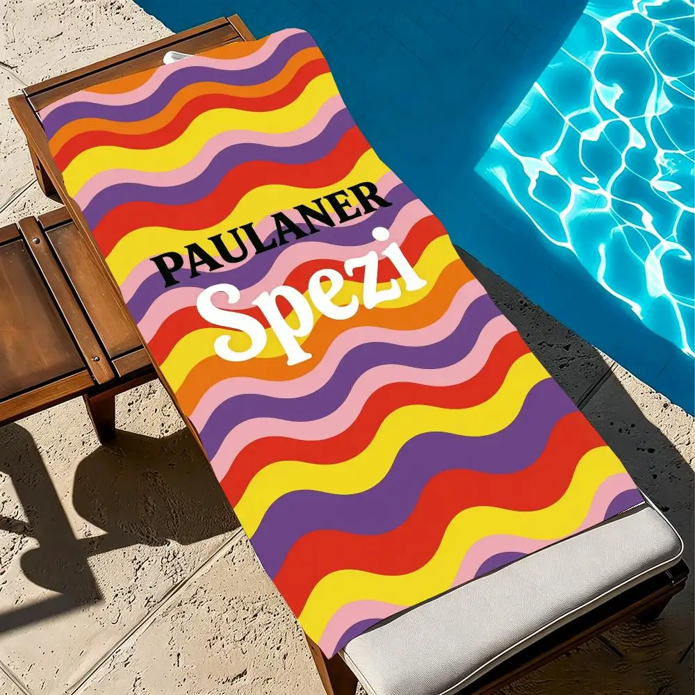 Beverage Brand P-Paulaner Spezi Towel Towel beach towel, quick drying absorbent bath towel for Swim,Gym,Camping,Outdoor hot