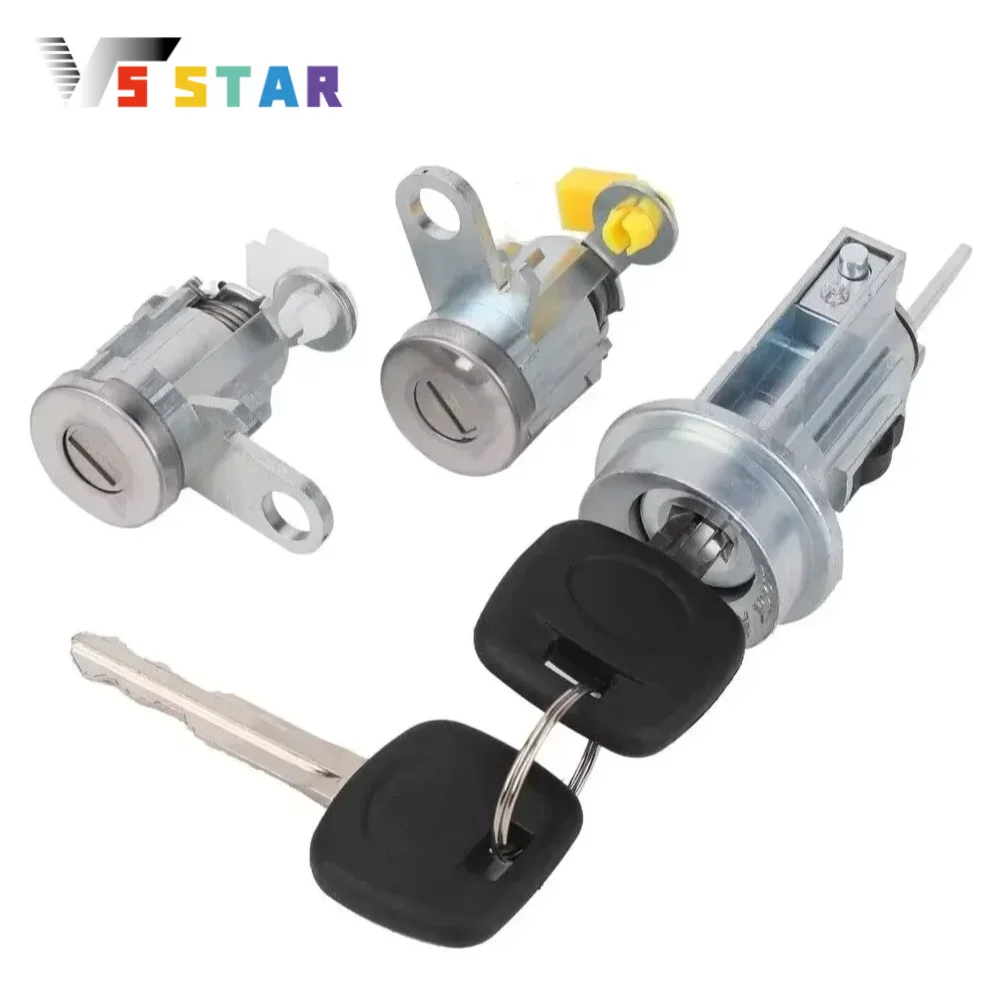 

69005-35840 69052-04020 69051-04020 Door Lock Key Ignition Lock Cylinder Set For 2001-2004 Toyota Tacoma Base SR5