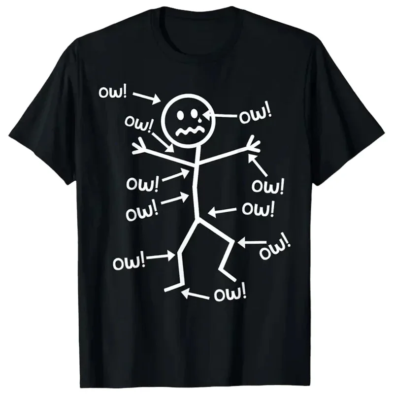 2025 Hot Sale Men's T-shirt Funny Chronic Pain Awareness Tee High Quality 100% Cotton O-neck Short Sleeve Top Summer Casual Tees