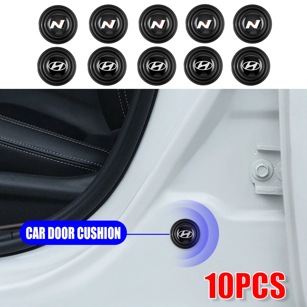 10pcs Car Door Bumper Buffer Sticker Trunk Anti-Noise Buffer Adhesive Decal For Hyundai Nline Veloste Tucson Moinca i30 ix35 i20