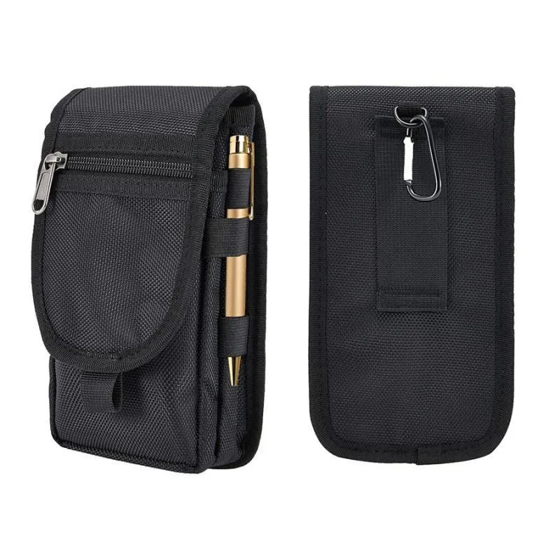 Funda para teléfono móvil, bolsa para la cintura, bolsa para teléfono multifuncional de 6,3 pulgadas, bolsillo de tela Oxford, funda para teléfono móvil con cinturón, bolsa para exteriores
