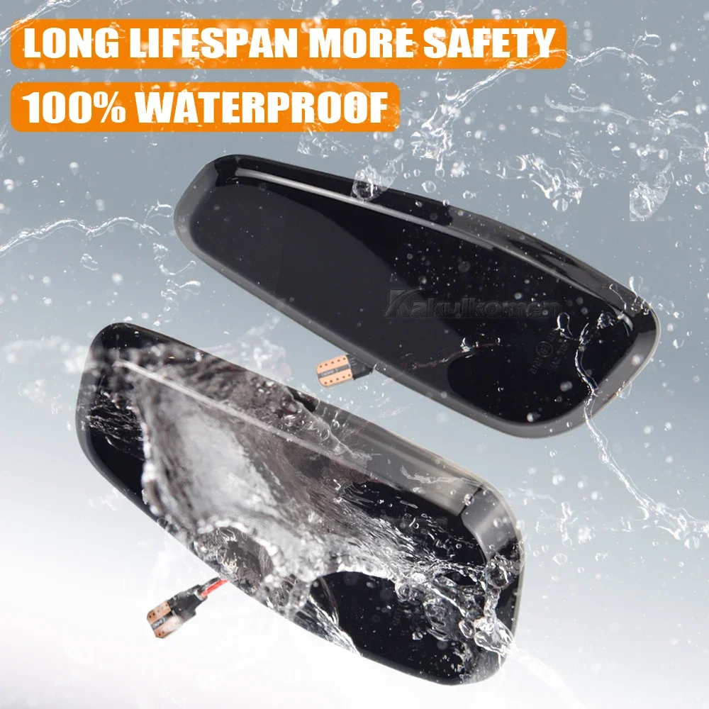 2Pcs LED Dynamic Turn Signal Light For 2014-2021 Jeep Renegade Side Mirror Blinker Arrow Sequential Flasher Repeater Indicator