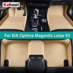 KAHOOL Custom Car Floor Mats For KIA Optima Magentis Lotze K5 Auto Carpets Foot Coche Accessorie