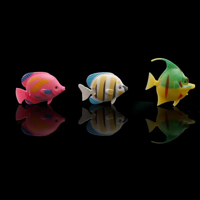 10 Pcs Robot Ornament Ocean Decor Decorations Artificial Floating Fish Plastic Fish Artificial Moving Fish Small Flaot Fish