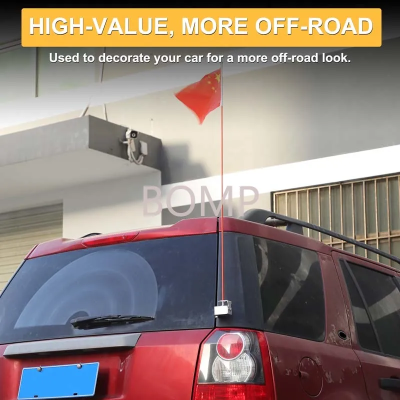 BOMP For 2007-2015 Land Rover 2 tailgate antenna bracket Rear tailgate bracket accessories Carbon steel Silver 2pcs