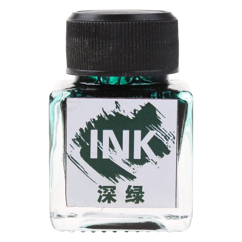 25ml Bottled Glass Smooth Writing Fountain Pen Refill School Student Stationery Office Supplies 11 Colors