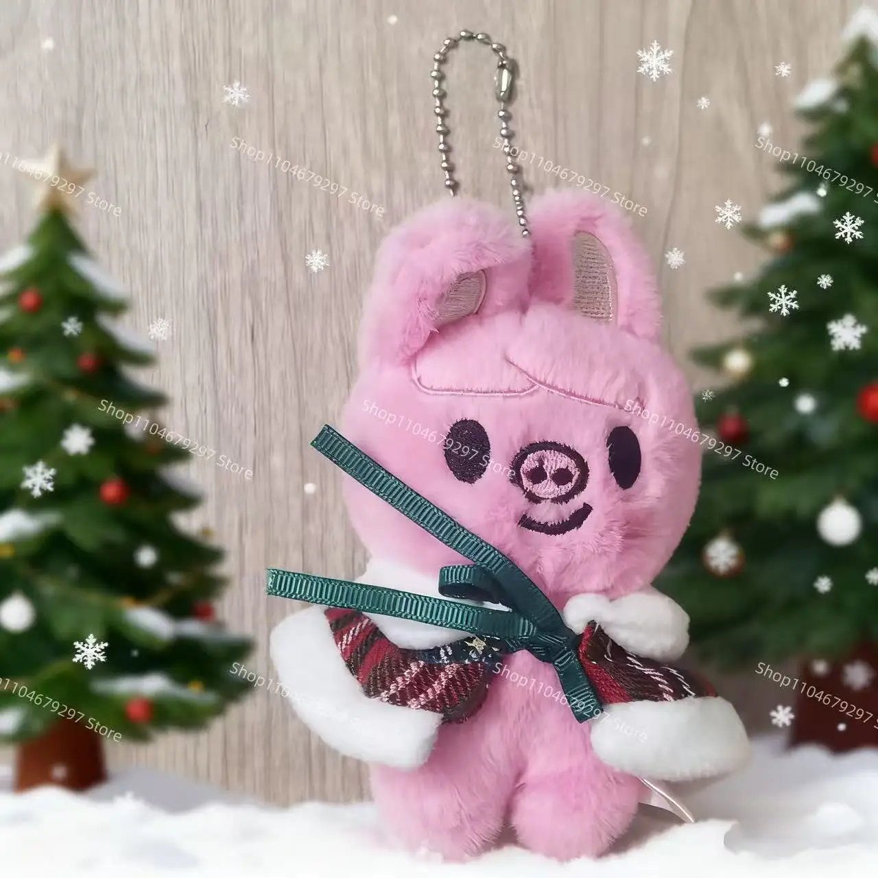 SKZOO porte-clés en peluche enfants errants fête de noël en peluche poupée animale bricolage cape en peluche poupée porte-clés jouet pour enfants cadeau de ventilateur