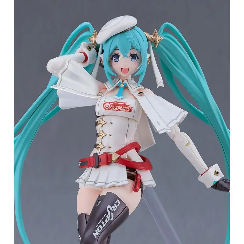 Original Anime Figure 16cm Good Smile GSC PLAMATEA VOCALOID Hatsune Miku Racing Miku 2023Ver. Action Figure Model Toy Gifts