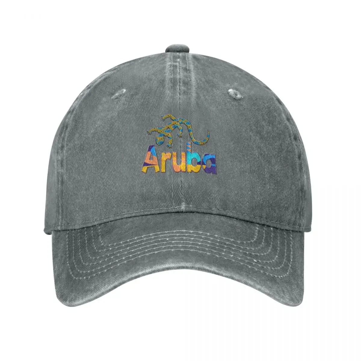 ARUBA - ONE HAPPY ISLAND - LIZARD PARADISE Baseball Cap Icon funny hat New In Hat Golf Hat Man Women's