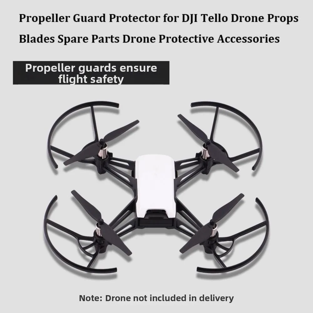 New Black Propeller Guard Protector Plastic 5.6*8.2cm Drone Protective Accessories Quadcopter Prop Bumper for DJI Tello Drone