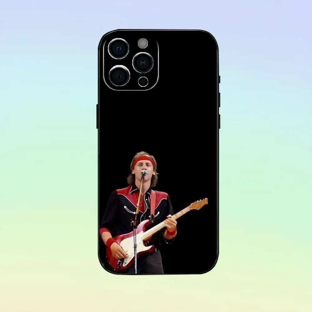 Guitar Singer M-Mark Knopfler Phone Case For iPhone 17,16,15,14,13,12,11 ,Soft Silicone Black Cover