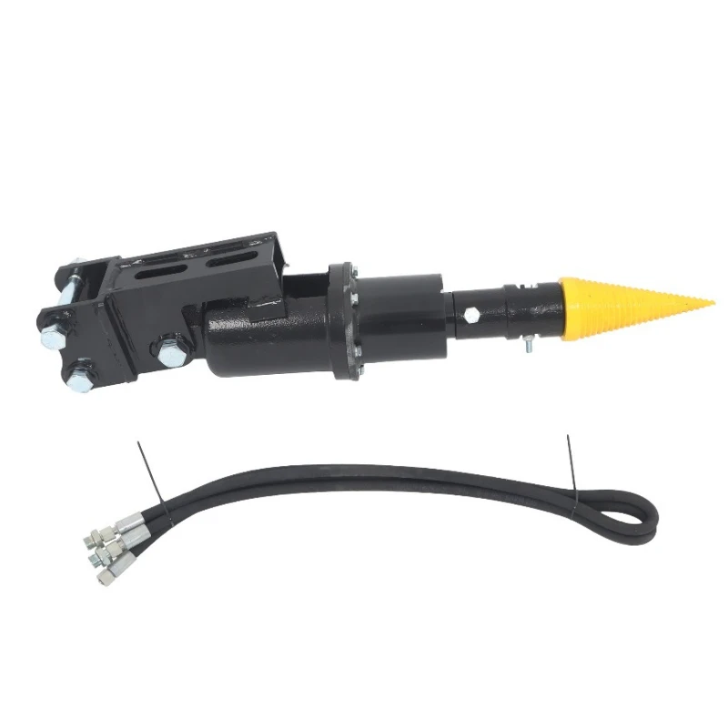 

Mini Excavator Wood Splitter Attachment High Strength Alloy Steel Durable Log Splitting Accessory for Small Digger Firewood Use