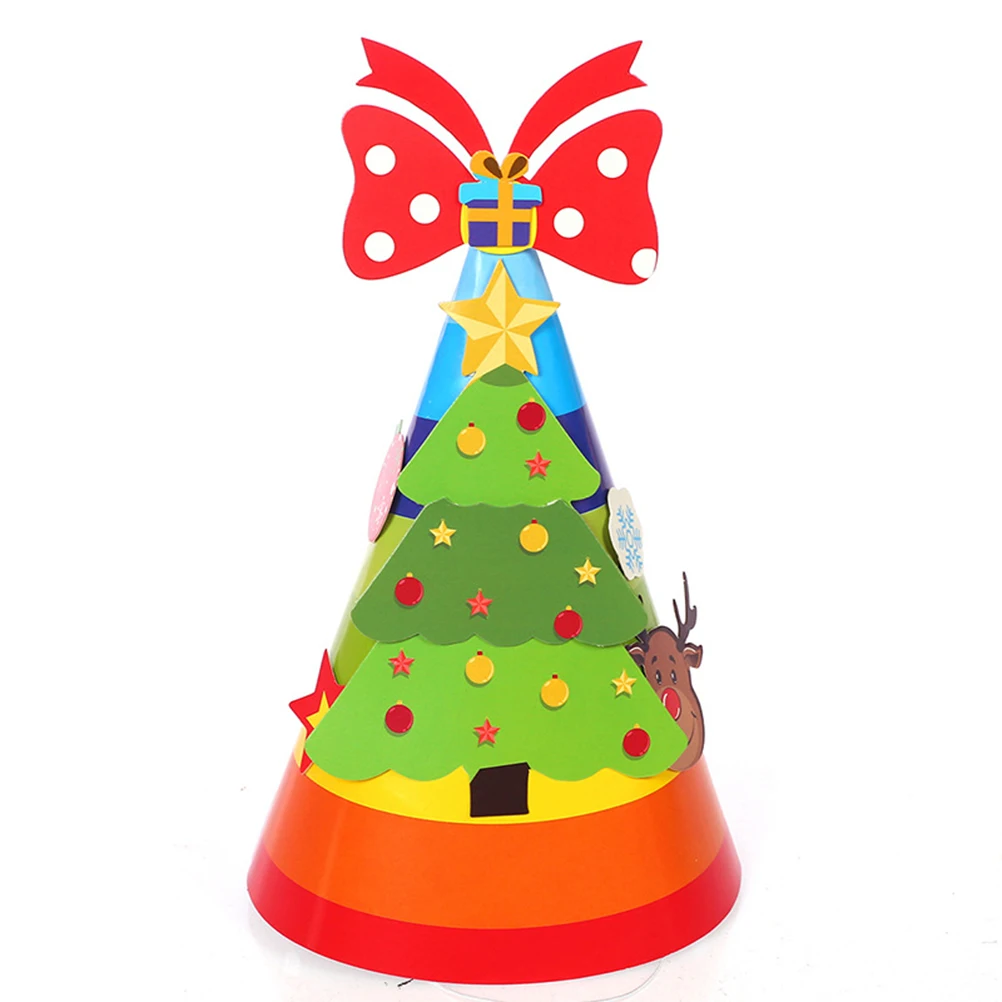

12 Pcs Christmas Hat Material Cosplay Costume Ornament Crafts Child Decorations