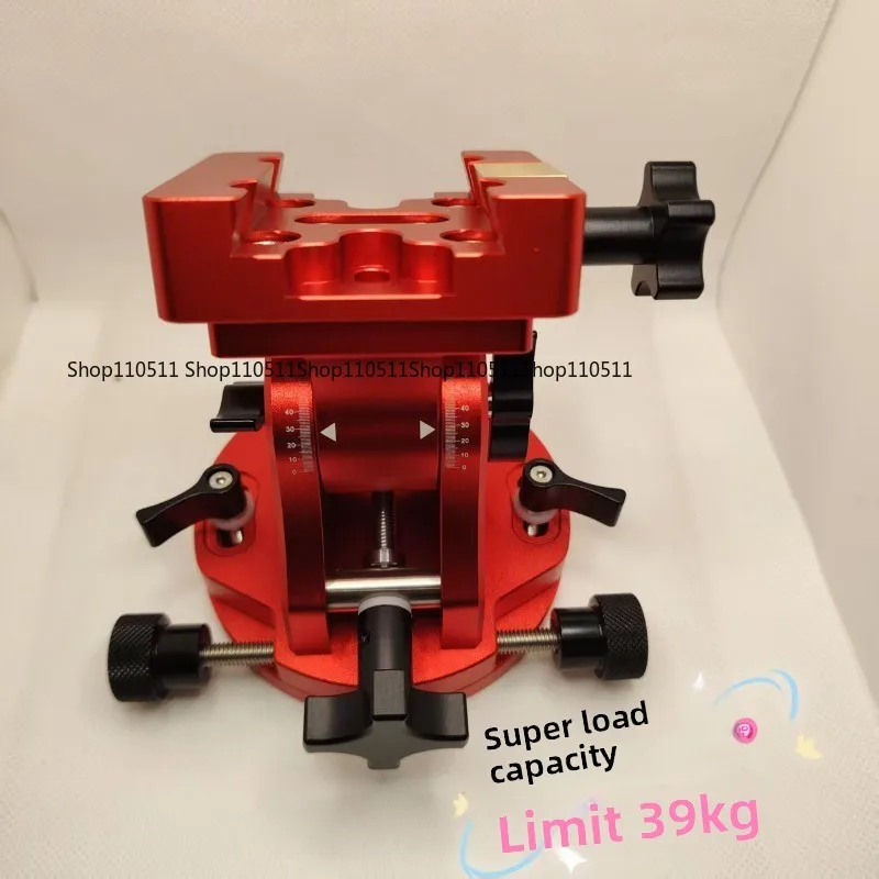 Equatorial Mount Base with Latitude Adjustment - High Load Capacity (39kg), Dovetail Slot, Anti-Detachment Design